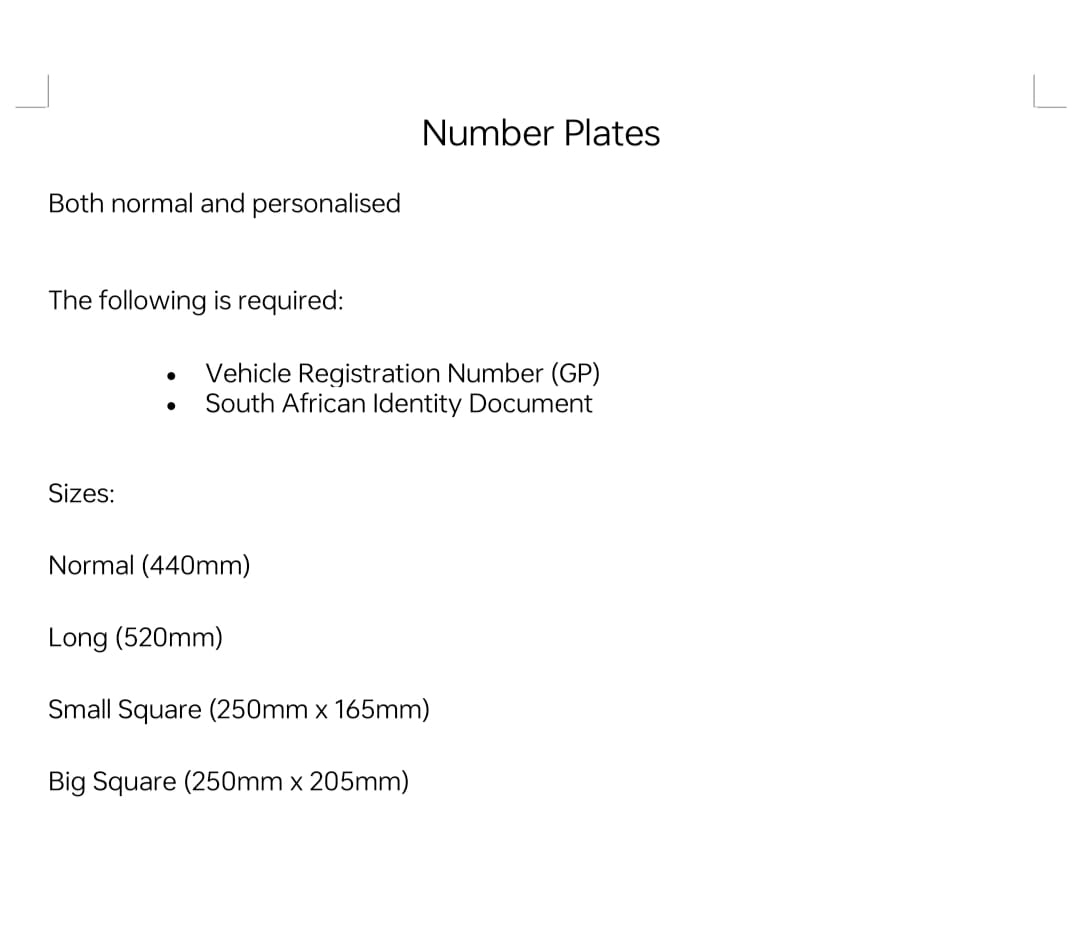 number plates q2q4u